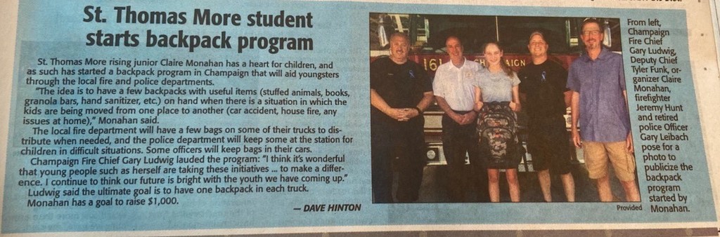 C. Monahan Backpack Drive